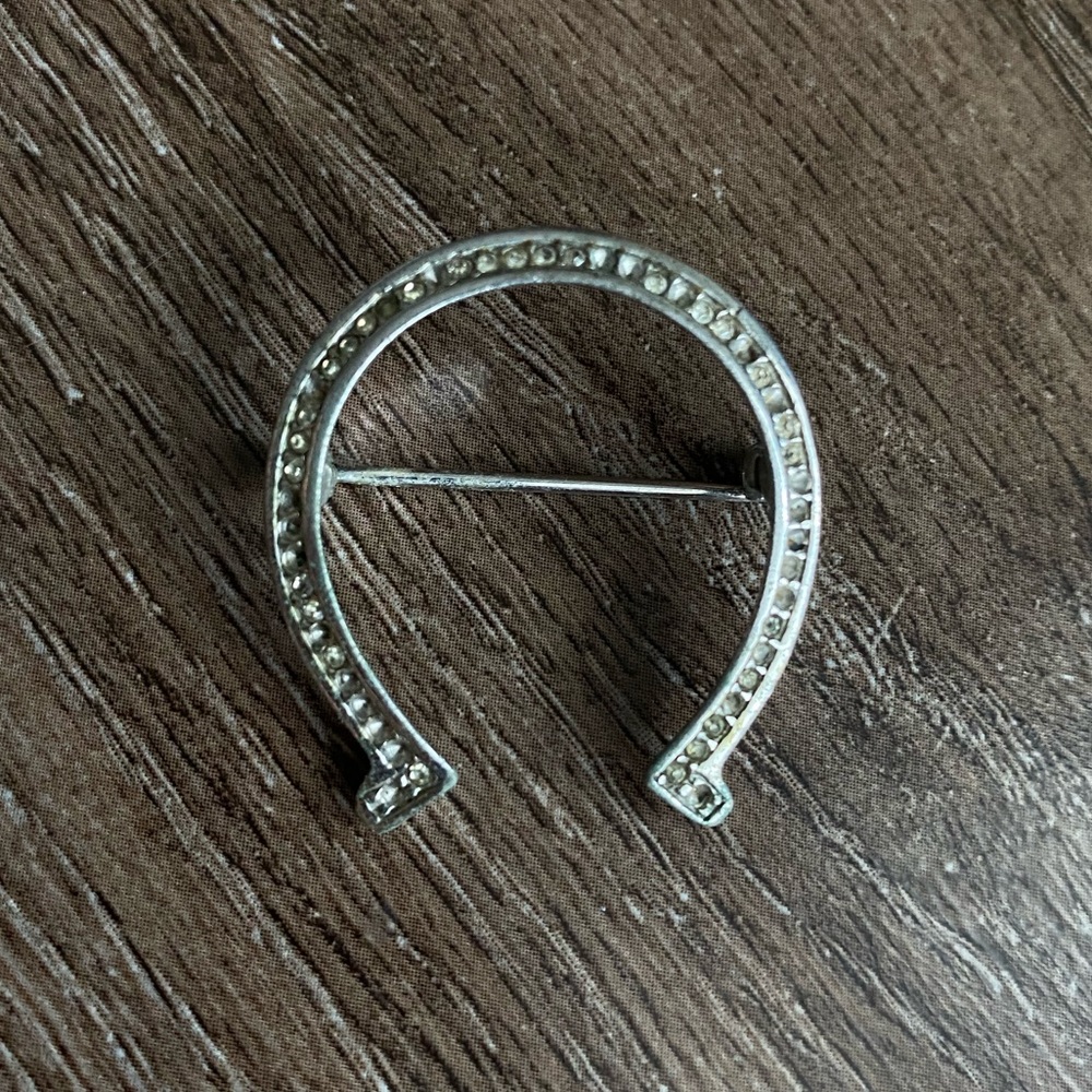 Vintage horseshoe brooches pin
